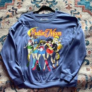 Sailor Moon Anime Colony‎ Blue Sweatshirt size small